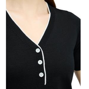 Cárdigan de lana acrílica informal para mujer, de invierno, con mangas largas, cuello en V, diseño floral, elegante, decorado con botones, suéter, Bangladesh - Product Image 3