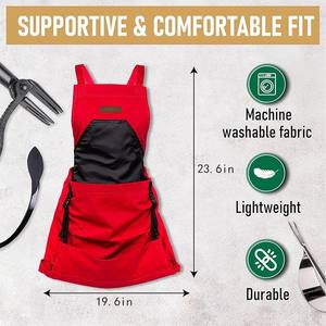 Grembiule da Raccolta in Tessuto Oxford con Tasche Oversize e Sgancio Rapido per la Raccolta di Frutta e Verdura, Ideale per Giardinaggio e Lavori Agricoli - Product Image 2