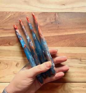 Personnalisation disponible. Articles de tricot B2B, outils de tricot. Ensemble de 13 crochets en résine magnifiquement conçus - Product Image 6