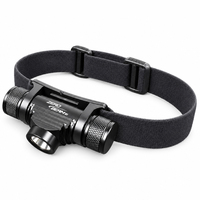Lampe frontale LED détachable ZEROBEAM H1, 1300 lumens, faisceau large, chargement USB C, 18650, pour activités sportives de plein air