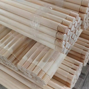 High Quality Pine Wood Broom Handle, Smooth Sanded Natural Wood Pole, Glossy Finish, Customizable Size and Design - Product Image 1