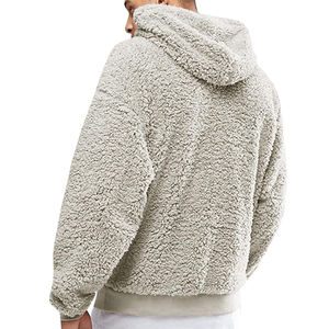 Sweat à capuche surdimensionné pour homme, double couche, en polaire polyester/coton, léger, respirant, écologique et de haute qualité - Product Image 2