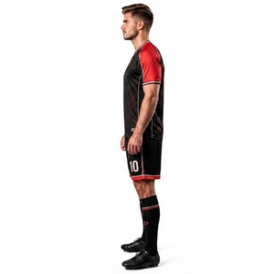 Custom Made Soccer Wear Slim Fit Uniforms Sublimation Printing on Plain Blank Material polyester <b>Name</b> Printing Style for Adults - Product Image 2
