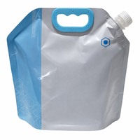Pochettes distributrices en aluminium de 5L et 10L pour produits chimiques liquides en vrac, huile moteur, avec robinet verseur et résistance à la perforation