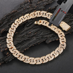 Mens Moissanite 925 Silver Cuban Link <b>Chain</b> Iced Out Hip Hop <b>Necklace</b> Luxury Statement <b>Chain</b> For Men Fashion Gift Style Lo - Product Image 3
