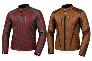 Chaqueta de Motocicleta de Cuero de Marca Privada |   Negro Carbón, Rojo, Bronceado |   Fabricante OEM ODM |   Diseño de Calidad Premium |   Ropa de Carreras | - Product Image 5