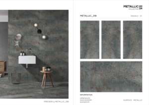 Azulejo Metálico de Porcelana Grand, 600x1200, Formato Grande, Superficie Brillante Premium, para Pared y Suelo, Diseño Interior y Exterior Moderno Plus Elite - Product Image 5
