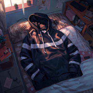 เสื้อฮู้ดแบบสวม Unisex ผ้าโพลีเอสเตอร์/ไนลอนเนื้อฟลีซ ทรงโอเวอร์ไซส์ สไตล์ลำลอง สตรีทแวร์ เสื้อแจ็คเก็ตมีฮู้ดสำหรับผู้ชายและผู้หญิง กันน้ำสำหรับฤดูหนาว - Product Image 3