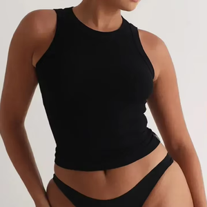 Camiseta Corta de Algodón 100% de Secado Rápido con Cuello en V y Manga Corta para Mujer, Ajuste Regular, Estilo Casual, con Botones Henley - Product Image 2