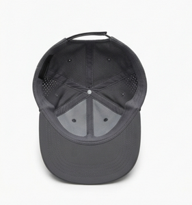 Casquette de course sportive personnalisée respirante unisexe grise avec impression par transfert thermique 58-60CM pour l'entraînement en extérieur printemps-été - Product Image 4