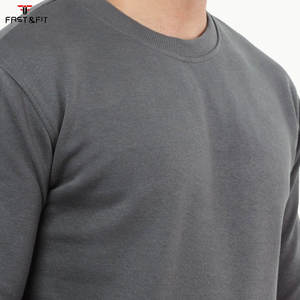 Sweat-shirt d'hiver pour hommes, vente en gros, broderie de logo personnalisée, 360 g/m², poids lourd, haute qualité, grande taille, col rond - Product Image 3