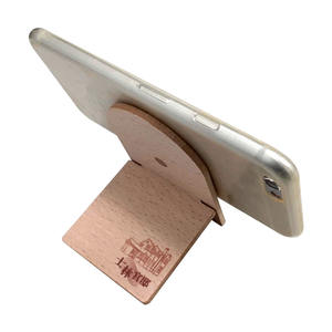 Soporte Portátil Ecológico para Teléfono Celular y Móvil de Madera de Pino con Grabado para Regalo Empresarial y Decoración del Hogar - Product Image 5