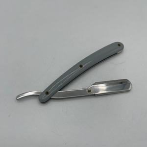 Stainless Steel <b>Single</b> <b>Blade</b> Disposable <b>Razor</b> with Plastic Handle for Male Barber Shop Beard Grooming - Product Image 1