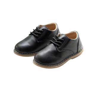 Chaussures en cuir pour filles, unisexes, bout rond, cuir véritable, fabrication OEM, vente en gros, doublure en cuir, chaussures pour enfants - Product Image 5