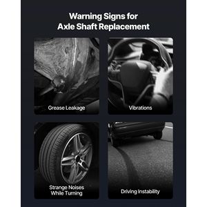 Semiasse con Giunto CV Anteriore Sinistro e Destro (Lato Guida e Lato Passeggero) Ricambio Automobilistico Compatibile con - Product Image 6