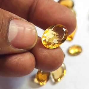 24 pièces de quartz naturel Beer Quartz, 12mm à 23mm, formes ovale, poire, coussin, octogone, 255 Ct Lot, Iroc Sales, Pierres précieuses de haute qualité, 67 USD pour l'ensemble - Product Image 4