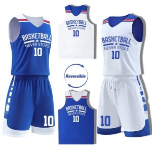 Custom Professional Sublimation Reversible Green and White Basketball Jersey Basketball Shirt Basketball Uniform - Product Image 1