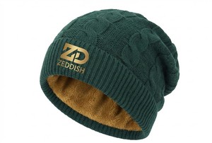 Gorro de Invierno de Lana Premium ZEDDISH CLOTHING, con Logotipo Bordado Personalizado, Tejido Térmico Suave, Gorro Casual para Hombre y Mujer, Gorro Holgado para Exteriores - Product Image 1