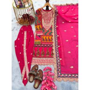 ชุดปาร์ตี้2XL ชุดแฟนซีดูปัตต้า & ชุดเสื้อ Dhoti - Product Image 2