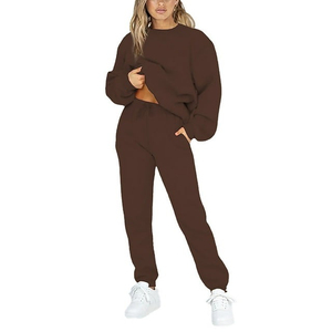 Men Printed Polyester/<b>Nylon</b> Tracksuit Set Crew Neck Long Sleeve Drawstring <b>Pants</b> Casual Autumn Wear Full Length Regular Fit - Product Image 3