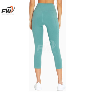 Pantalones de Yoga de Alta Calidad para Mujer, Leggings Transpirables, Deportivos, de Algodón y Bambú, Elásticos, para Gimnasio y Entrenamiento - Product Image 5