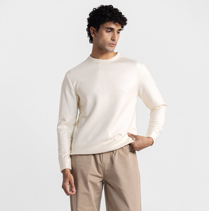 Pull en tricot à col rond pour homme, coupe classique, couleur unie, décontracté, pour l'automne - Product Image 4