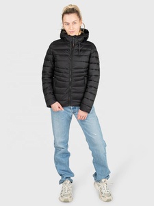 Chaqueta acolchada de invierno de talla grande para mujer, recién llegado, cuello levantado teñido liso con acabado transpirable para la temporada de otoño - Product Image 4