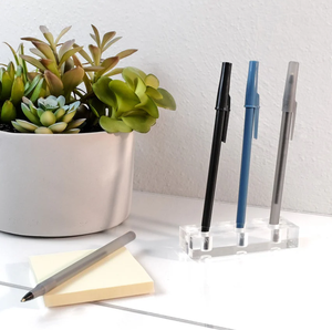 Porte-stylos multifonction en acrylique, porte-stylos de bureau avec logo personnalisé, fournisseur en gros de porte-stylos en acrylique - Product Image 6