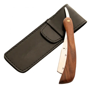 High Quality Tegra Surgical Wooden German Stainless Steel Single Edge Blades Straight <b>Razor</b> Men Professional Barber Body ISO CE - Product Image 4