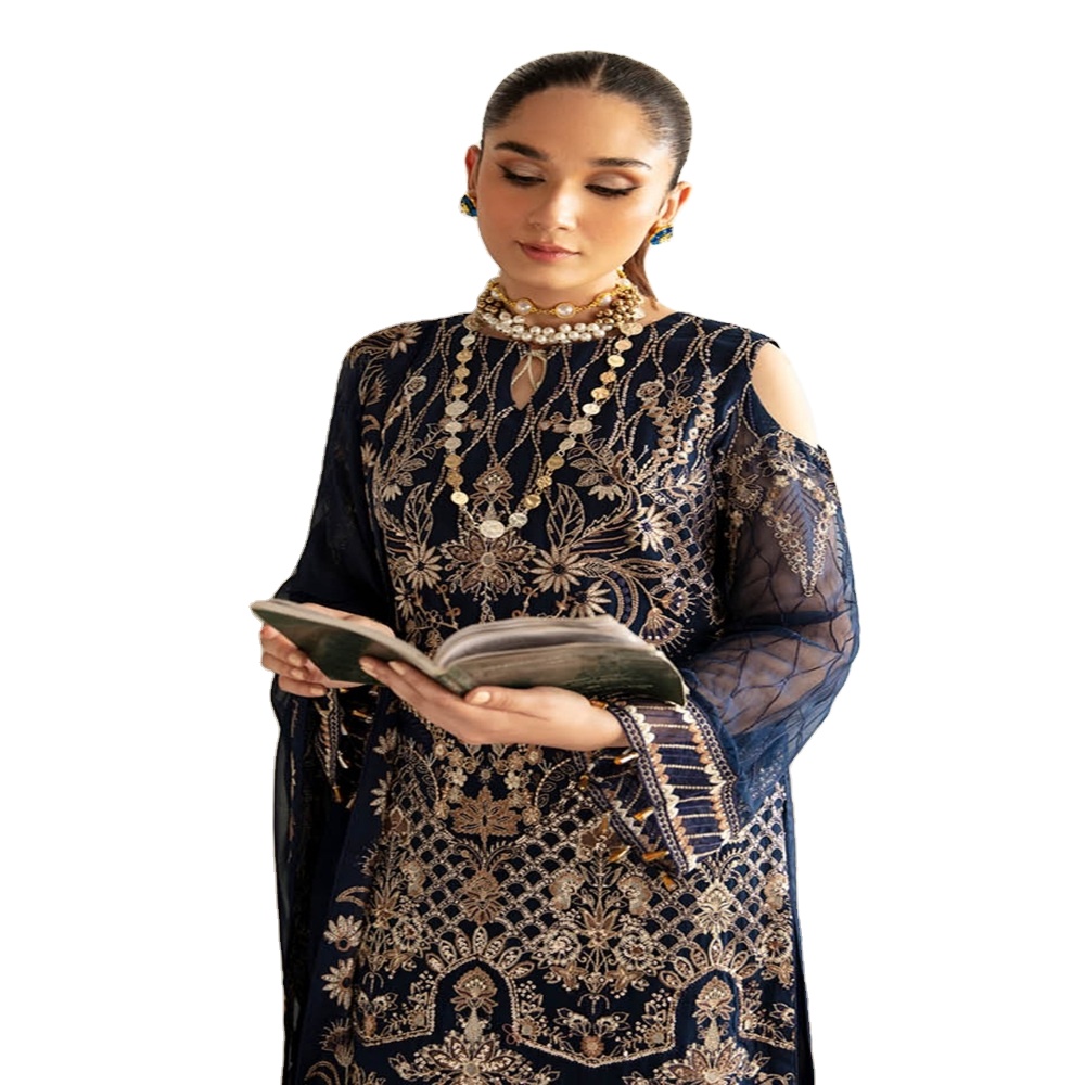 indian chiffon dress Sea Green Chiffon Eid Party Dress Pakistani Wedding Dresses Indian  Embroidery Clothes Salwar Kameez Custom Stitched Engagement Guest Outfits