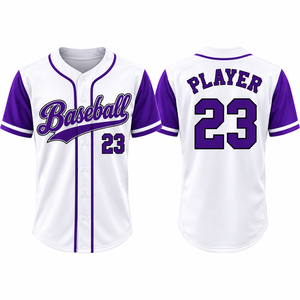 Maillot de baseball personnalisé pour homme, noir et or, sublimé, uniforme de baseball personnalisé, vêtements de sport d'équipe - Product Image 2