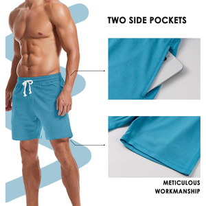 Shorts en molleton de coton 100% personnalisés de haute qualité avec logo OEM, vêtements décontractés pour hommes, grandes tailles, tissu molletonné pour hommes - Product Image 5