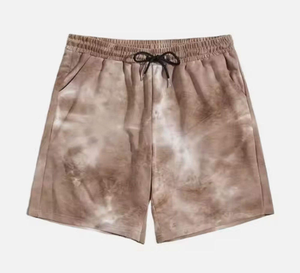 Custom Print Logo Summer Vintage Distressed <b>Shorts</b> for Men Acid Wash Streetwear High Rips Cut Sew Applique Pattern Sun Faded - Product Image 1
