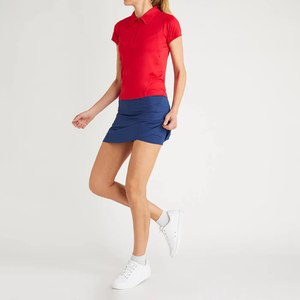 Camiseta Polo de Golf Personalizada al por Mayor para Mujer, Manga Corta, Cuello con Cierre, Cuello Camisero, Poliéster y Elastano - Product Image 3