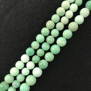 ลูกปัดคริสโซเพรสทรงกลมเกรด AAA รับรองโดย IGI แท้ 100% ขนาด 8-10 มม. สีเขียว สำหรับทำเครื่องประดับ Vivaaz Gems - Product Image 4