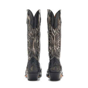 Bottes d'équitation en cuir véritable pour homme, haute qualité, avec fermeture éclair longue, bottes hautes jusqu'au genou - Product Image 2