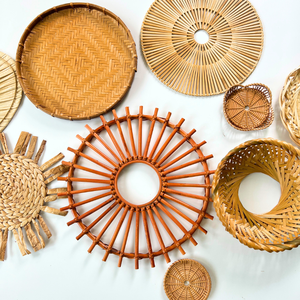Best Seller Handmade Natural Seagrass <b>Wall</b> Basket Art Set for Boho Home <b>Decor</b> and Living Room <b>Wall</b> Decoration - Product Image 3