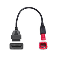 Cable Adaptador de Diagnóstico para Motocicleta OBD2, Conector Hembra de 16 Pines a Conector de 6 Pines para Lector de Códigos, 12V 24V, Venta en Paquete OBD2