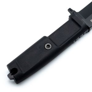 Zombie <b>Knife</b> With Spear Point Blade High Carbon Steel Black Handle Outdoor Use - Product Image 5