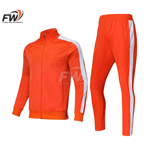 Ensemble de survêtement homme 2 pièces en molleton épais personnalisé, avec sweat à capuche zippé et pantalon de survêtement ample, décontracté et respirant - Product Image 1