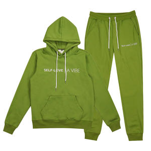 Conjunto Deportivo de 2 Piezas para Hombre, Talla Grande, Invierno, Estilo Vintage, con Capucha, 100% Algodón, con Logotipo Personalizado - Product Image 2