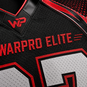 WARPRO Elite Men's American Football Uniform V-Neck Sublimated Jersey Short Sleeve Fitted Moisture Wicking All Season - Product Image 6