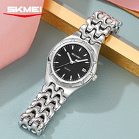 Montre à quartz simple de luxe, vente chaude, logo personnalisé OEM, pour femme, en acier inoxydable, étanche, vente en gros transfrontalière, pas cher