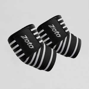 Custom Logo Elastic Powerlifting Elbow Wraps Heavy Duty Gym Weightlifting <b>Bench</b> Press Support Bands Manufacturer - Product Image 2