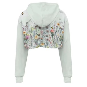 New arrival <b>top</b> trending best Women's Sublimation <b>Crop</b> <b>Top</b> <b>Hoodies</b> anti shrink breathable Women's Sublimation <b>Crop</b> <b>Top</b> <b>Hoodies</b> - Product Image 5