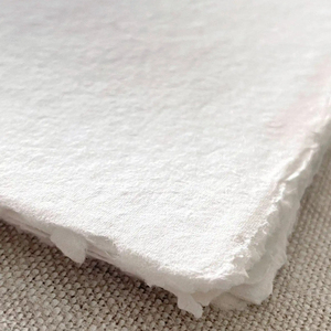 Papel de Algodón Hecho a Mano Tamaño A6, 150 GSM, Hojas de Papel para Bocetos con Borde Decorativo, Sin Ácido, Hojas de Archivo, Impresión de Tarjetas de Invitación para Acuarela - Product Image 3