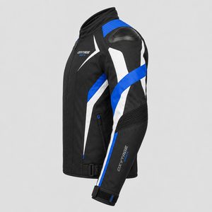 Chaqueta de Motocicleta de Manga Larga para Hombre Oxytage, Color Negro, Azul y Blanco, Estilo Deportivo Transpirable, para Adultos, Todas las Temporadas, Venta al por Mayor - Product Image 2