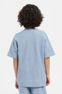 T-shirts amples en molleton à épaules tombantes pour garçons, coupe décontractée, manches courtes, pour l'été 2026 - Product Image 2