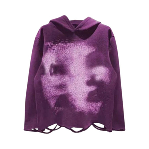 Nueva Sudadera con Capucha de Diseño Urbano, Lavado Ácido, Estampado Digital, Detalles Lisos, Asequible, Mezcla de Algodón, Estilo Vintage - Product Image 2