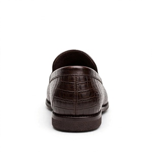 Export 100% Genuine Premium Leather Footwear Genuine Leather <b>Shoes</b> For Men Solid Color Breathable Genuine Leather Upper Rubber - Product Image 5